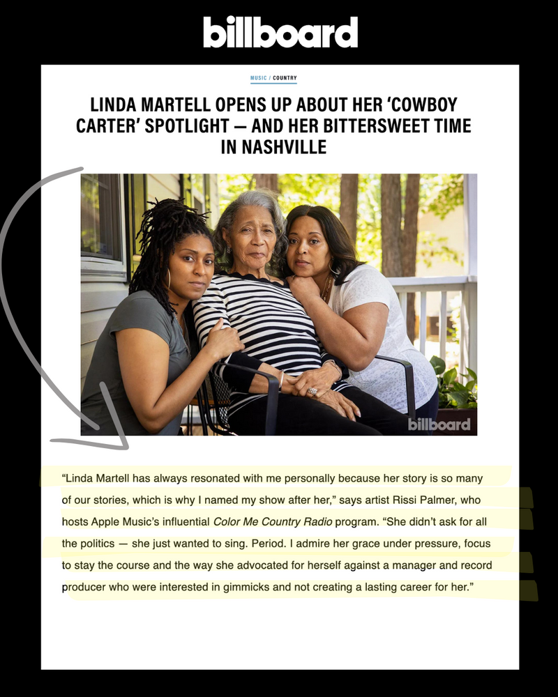 Rissi Palmer featured in Billboard Magazine