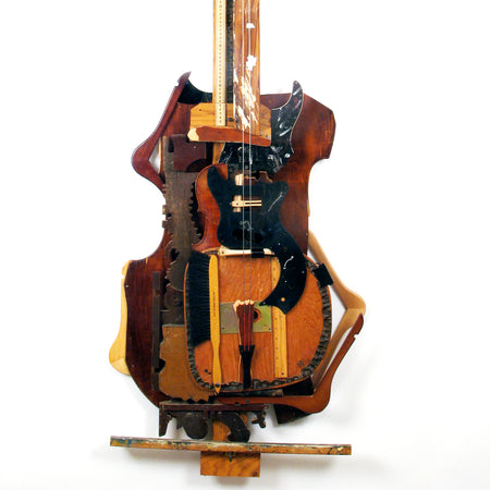 Ken Butler - Cubist White Plank Bass